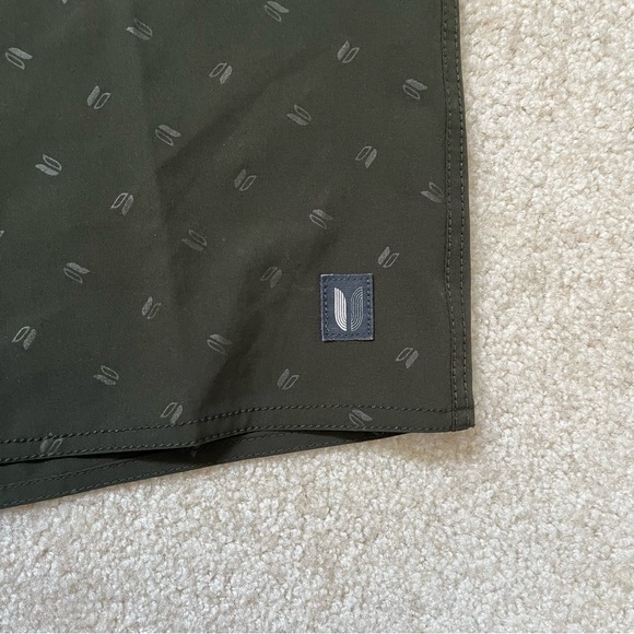 Linksoul Shorts Mens 38 Green Logo Board Shorts Swimming Ocean Beach Outdoor - Picture 3 of 9